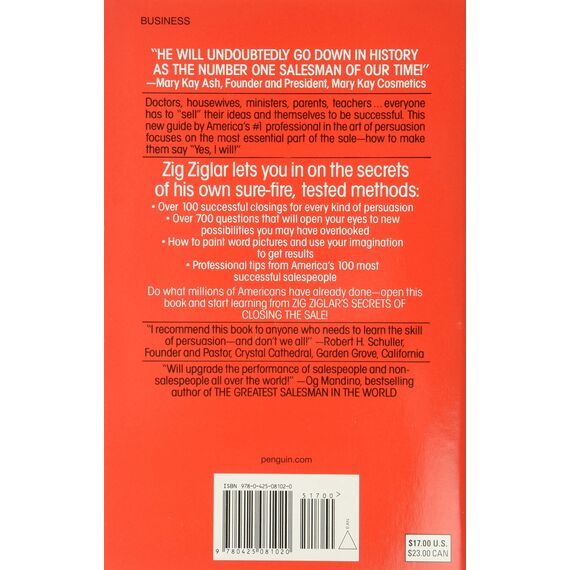 Zig Ziglar's Secrets of Closing the Sale: For Anyone Who Must Get Others to Say Yes!
