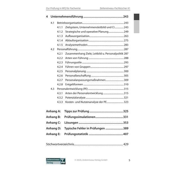 Zur Prüfung vorbereiten in Wirtschaftsbezogene Qualifikationen für Fachwirte