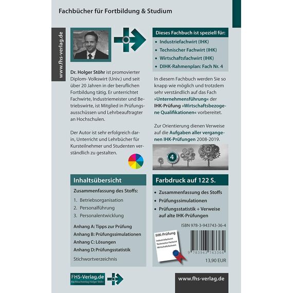F.I.T. zur IHK-Prüfung in Unternehmensführung: Wirtschaftsbezogene Qualifikationen für Industriefachwirte, Technische Fachwirte und Wirtschaftsfachwirte (Fachbücher für Fortbildung & Studium)