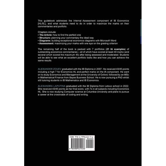 IB Economics Internal Assessment: The Definitive IA Commentary Guide For the International Baccalaureate [IB] Diploma
