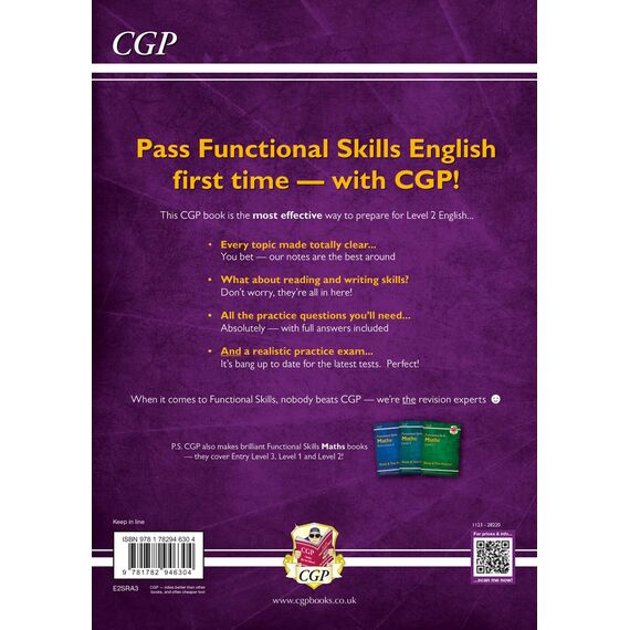 Functional Skills English Level 2 - Study & Test Practice (CGP Functional Skills)