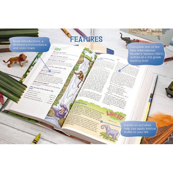NIrV, Adventure Bible for Early Readers, Hardcover, Full Color: New International Reader's Version