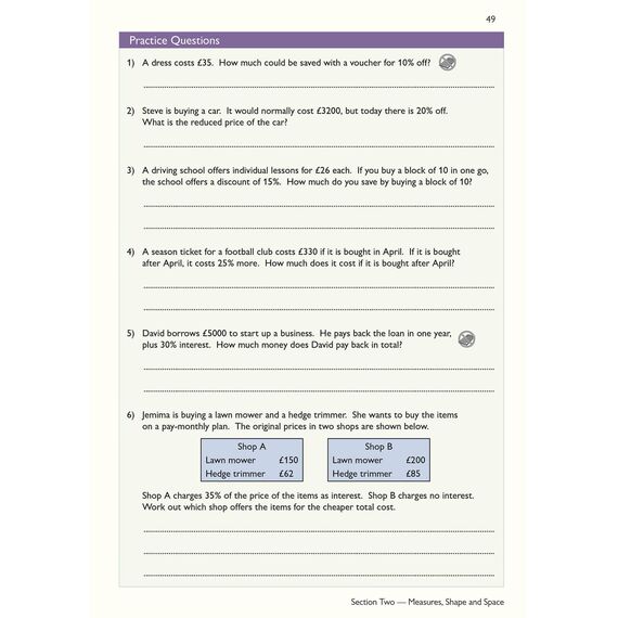 Functional Skills Maths Level 1 - Study & Test Practice (CGP Functional Skills)