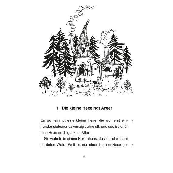 Die kleine Hexe: Die kleine Hexe: Schulausgabe mit großer Schrift und schwarz-weiß illustriert, als Lektüre für die Grundschule geeignet