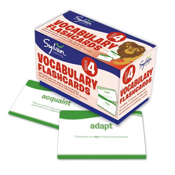 4th Grade Vocabulary Flashcards: 240 Flashcards for Improving Vocabulary Based on Sylvan's Proven Techniques for Success (Sylvan Language Arts Flashcards)