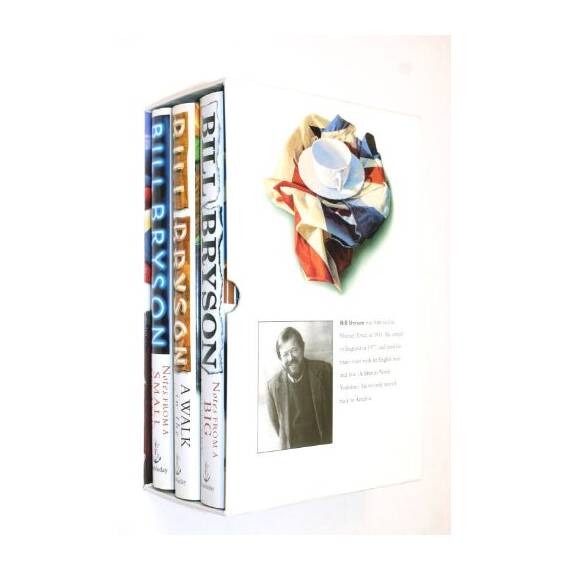 BILL BRYSON BOX SET, A WALK IN THE WOODS, NOTES FROM A BIG COUNTRY, NOTES FROM A SMALL ISLAND