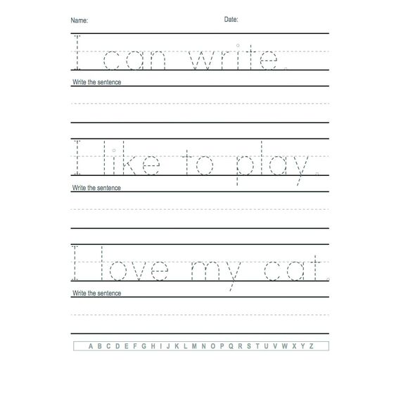 Trace Letters: Alphabet Handwriting Practice workbook for kids: Preschool writing Workbook with Sight words for Pre K, Kindergarten and Kids Ages 3-5. ... & Math for Preschool & Kindergarten, Band 3)