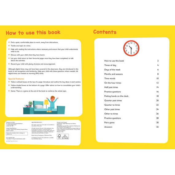 Telling the Time Ages 5-7: Ideal for home learning (Collins Easy Learning KS1)
