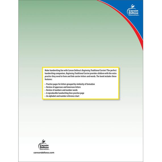 Beginning Traditional Cursive, Grades 1 - 3 (Learning Spot)