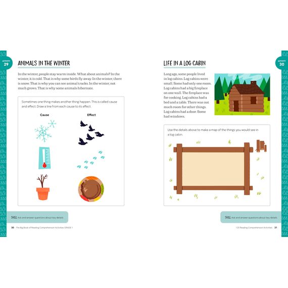The Big Book of Reading Comprehension Activities, Grade 1: 120 Activities for After-School and Summer Reading Fun