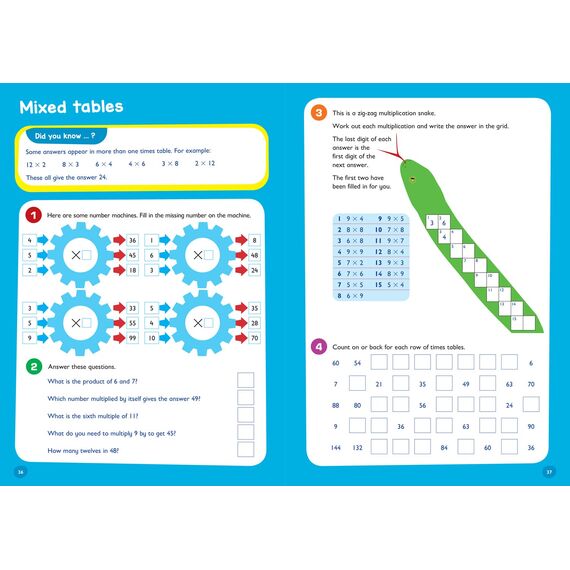Times Tables Ages 7-11: Ideal for home learning (Collins Easy Learning KS2)