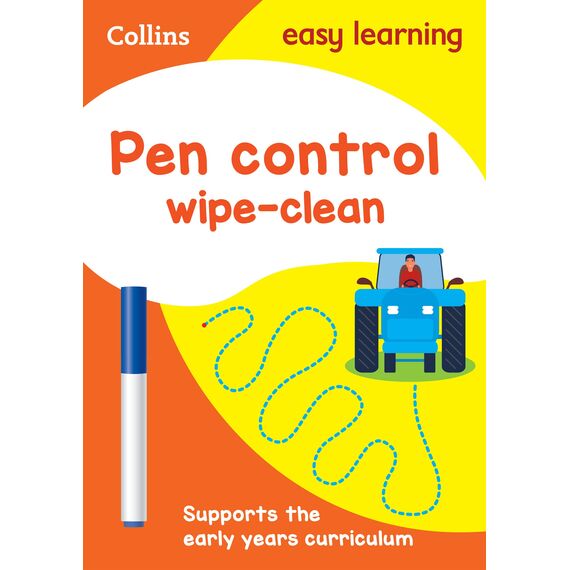 Pen Control Age 3-5 Wipe Clean Activity Book: Ideal for home learning (Collins Easy Learning Preschool)