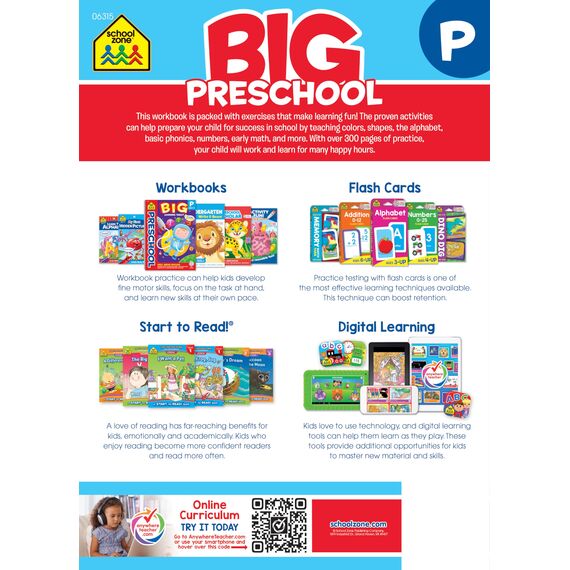 Big Preschool Workbook: Ages 3-5