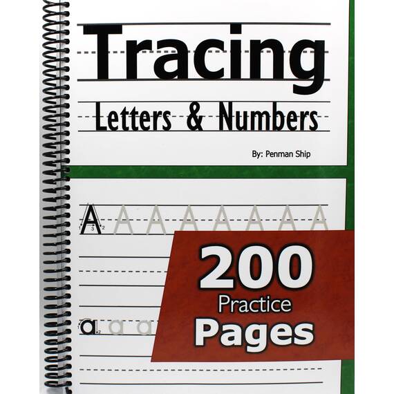 Tracing Letters and Numbers : 200 Practice Pages: Workbook for Preschool, Kindergarten, and Kids Ages 3-5