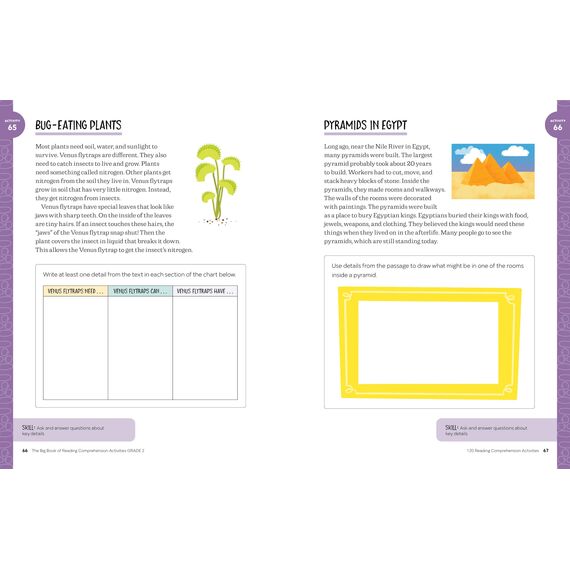 The Big Book of Reading Comprehension Activities, Grade 2: 120 Activities for After-School and Summer Reading Fun