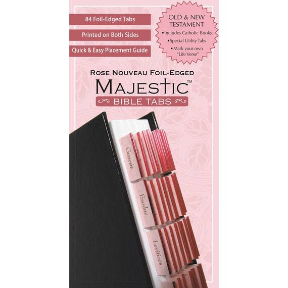 Majestic Rose Nouveau Foil-Edged Bible Tabs (Majestic(tm) Bible)