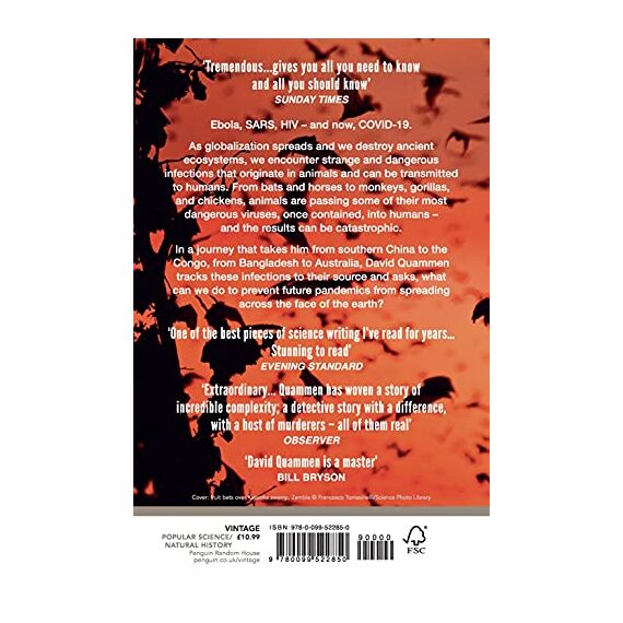 Spillover: the powerful, prescient book that predicted the Covid-19 coronavirus pandemic.