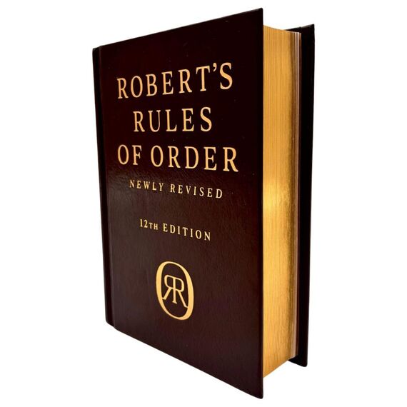 Robert's Rules of Order Newly Revised, Deluxe 12th edition