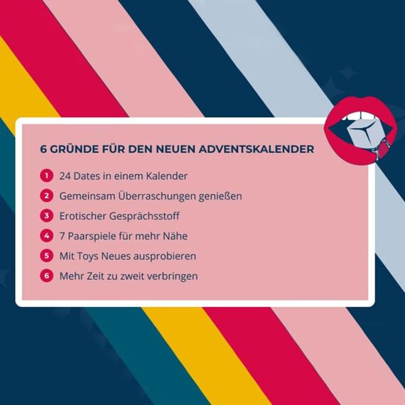 ORION erotischer Adventskalender 2025 für Paare, Frauen und Männer, Erwachsene, Deluxe-Weihnachtskalender mit 24 erotischen Geschenken, Erotik-Überraschungen und Premium-Toys