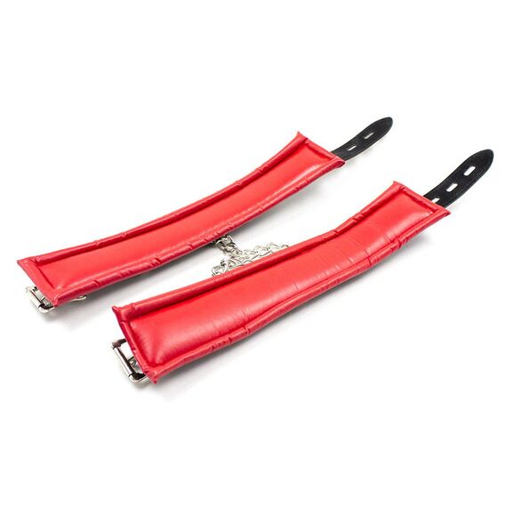 Hanyi Leder SM Handschellen Gepolstert Schwamm Erotik Handfesseln/Fußschellen Bondage Set Sexspielzeug für Damen Männer (Fußschellen)