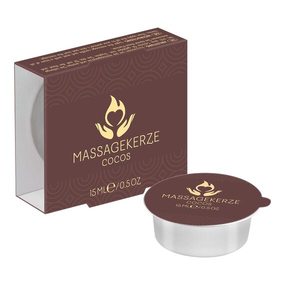 EIS Massagekerze mit Kokosduft | Sinnliche Massagen | Natürliche Inhaltsstoffe | Pflegende Rezeptur | Geschenk für den Partner | 15 ml
