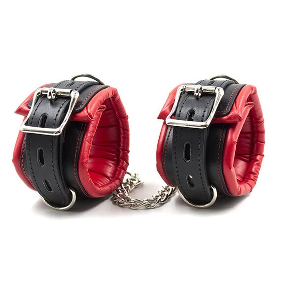 Hanyi Leder SM Handschellen Gepolstert Schwamm Erotik Handfesseln/Fußschellen Bondage Set Sexspielzeug für Damen Männer (Handschellen)