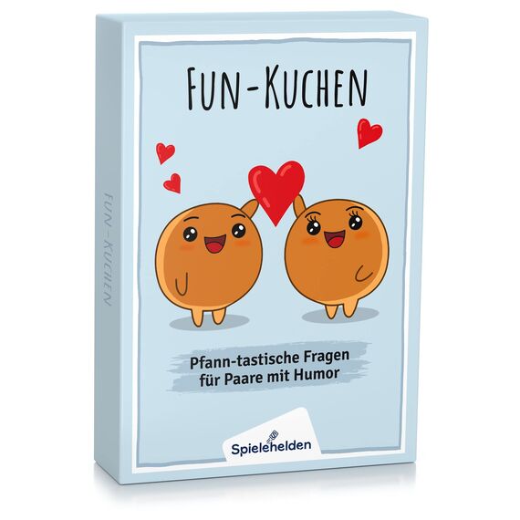 Spielehelden Fun-Kuchen | Paarspiel mit Herz & Humor | Spiele für Paare | Geschenk Partner | Jahrestag Geschenk für ihn | Romantische Männer & Frauen | Hochzeitsgeschenk
