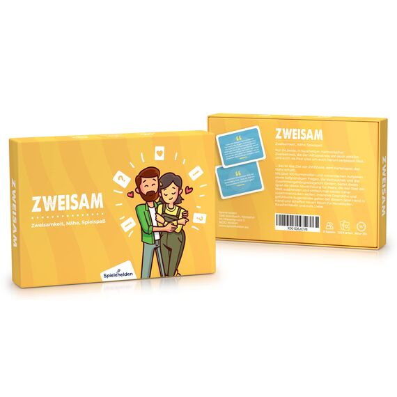 Spielehelden Zweisam | Beziehungs Geschenke Männer & Frauen | Partner Geschenke | Romantische Geschenke | 100 + romantische Aufgaben für mehr Zweisamkeit | Spiel für Paare