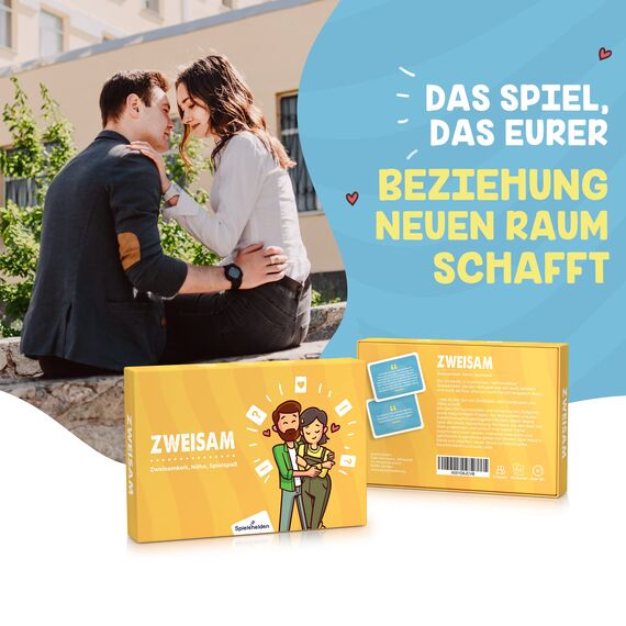 Spielehelden Zweisam | Beziehungs Geschenke Männer & Frauen | Partner Geschenke | Romantische Geschenke | 100 + romantische Aufgaben für mehr Zweisamkeit | Spiel für Paare