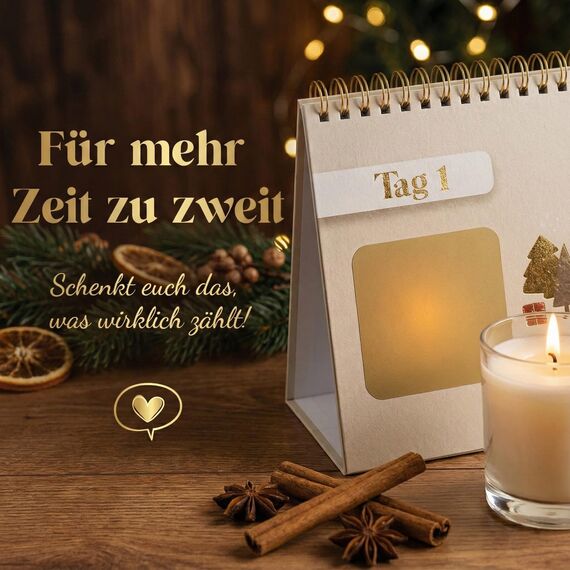 Darlena Adventskalender für Paare | Date Adventskalender für Erwachsene 2025 | Pärchen, Paar Adventkalender | Geschenk für Männer, Frauen, Freund & Freundin | Nikolausgeschenk für ihn & sie