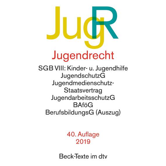 Jugendrecht JugR: SGB VIII: Kinder- u. Jugendhilfe, JugendschutzG, Jugendmedienschutz-Staatsvertrag, JugendarbeitsschutzG, BAföG, BerufsbildungsG ... u. Ulrich Deisenhofer (Beck-Texte im dtv)