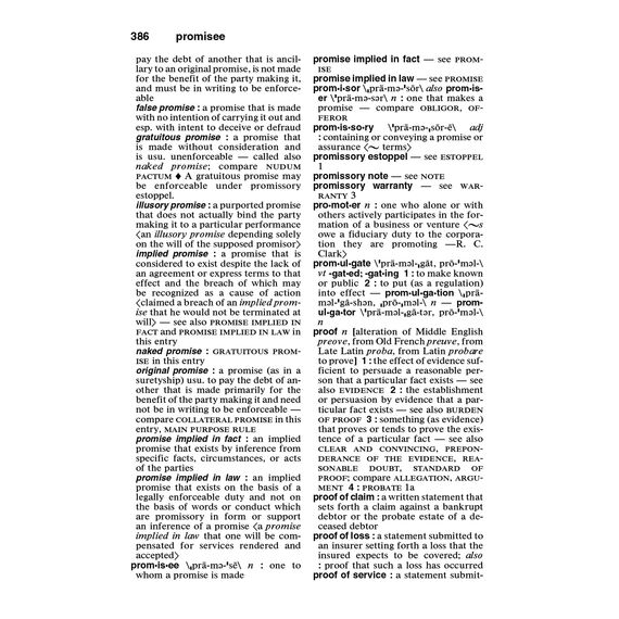 Merriam-Webster's Dictionary of Law