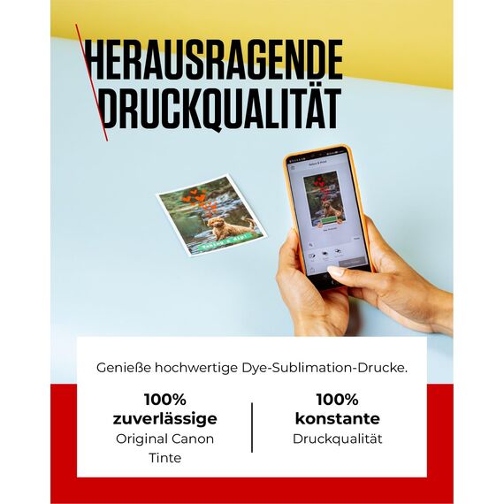 Canon SELPHY RP-108 Tinten- und Papier-Multipack – Original Canon Fotodrucker Tintenpatronen 2er-Pack & 108 Blatt Fotopapier (100 x 148mm)