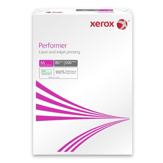 Xerox Performer Multifunktions-Papier, 80 g m², A4, 1 Karton, 5 Packungen, 2.500 Blatt 003R90649 Weiß