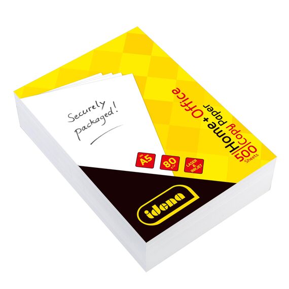 Idena 10547 - Kopierpapier A5, 500 Blatt, weiß, Papierqualität 80g/m², für den täglichen Gebrauch, zum Drucken, Kopieren und Faxen, geeignet für Laser & Inkjet