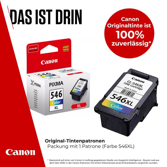 Canon Tinte - CL-546XL Original Drucker Farbtintenpatrone C/M/Y mit hoher Reichweite - Druckt bis zu 300 A4-Seiten (1 x druckerpatrone)