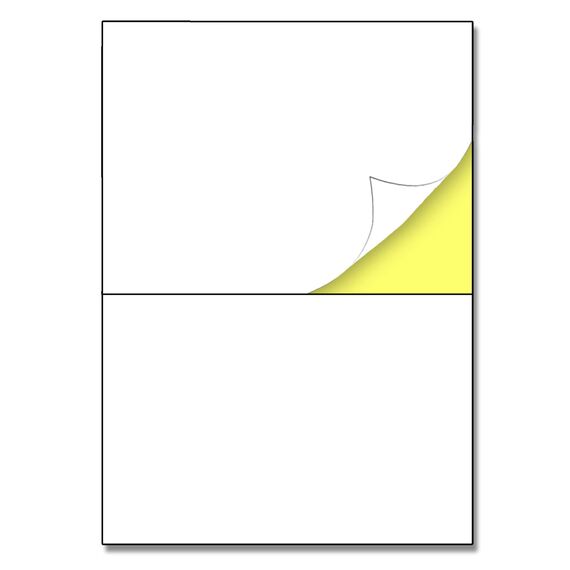 25 Blatt, Etiketten Selbstklebend Versandetiketten Aufkleber A4 (210 x 148,5mm, A5)