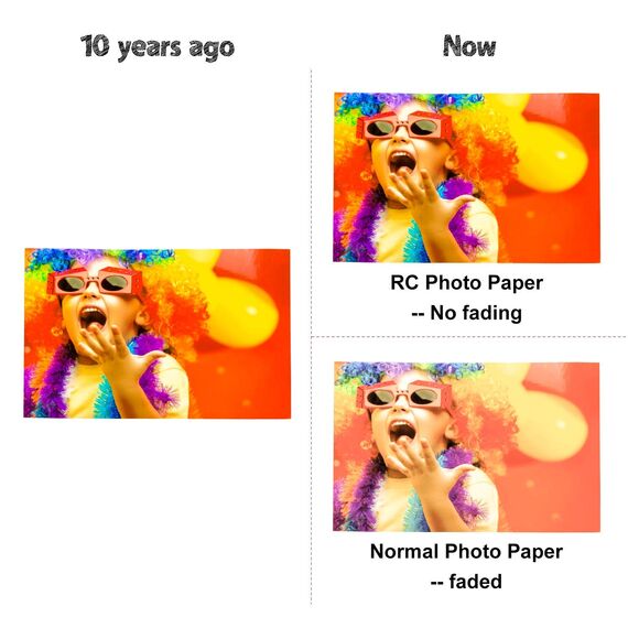 Koala Fotopapier für Canon HP Epson Tintenstrahldrucker, glänzend, A3, 297 x 420 mm, 250 g/m², 50 Blatt