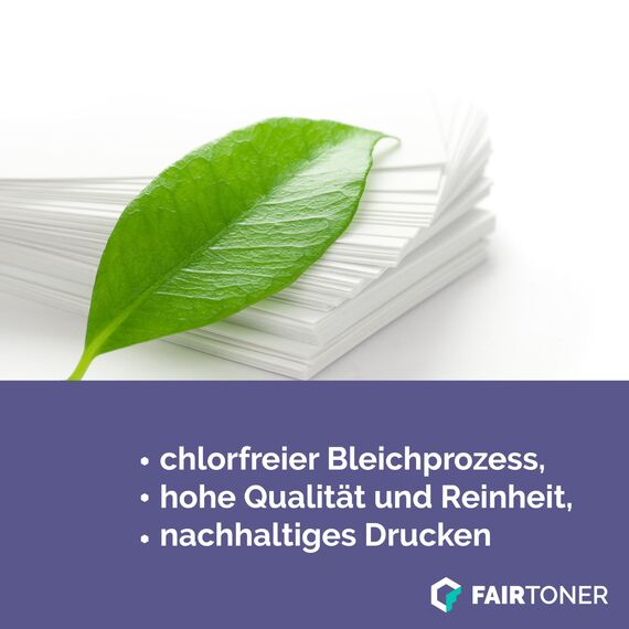 FairToner Kopierpapier 2500 Blatt DIN-A4 80g, Weiß (5 x 500 Blatt / 5er Pack) Universal Druckerpapier für Laserdrucker und Tintenstrahldrucker geeignet