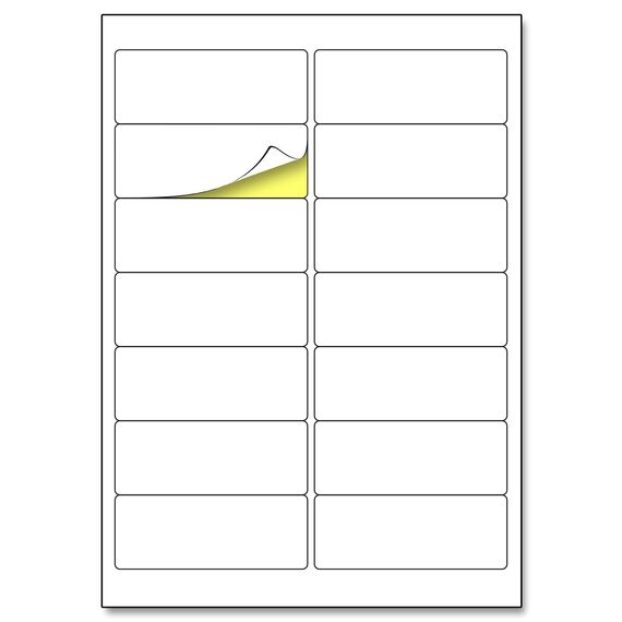 99,1 x 38,1mm, 25 Blatt, A4 Aufkleber Etiketten Selbstklebend matt - 14 Stück pro Blatt