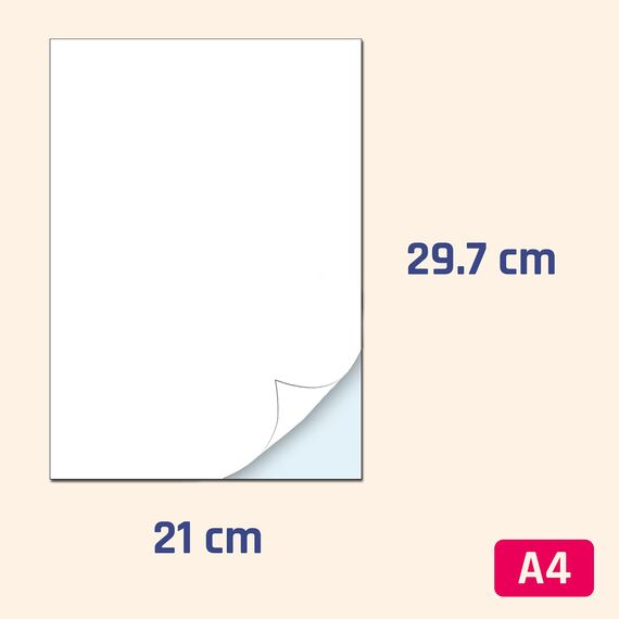 15 Blatt - Vinylfolie Sticker Papier zum Bedrucken A4, Aufkleber Selbstklebend Wasserfest