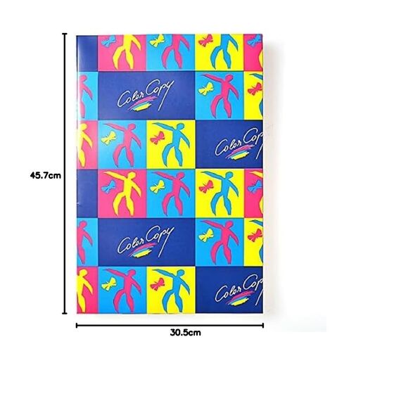 Color Copy Laserdruckpapier, leicht satiniert, ECF, 100 g/m², 500 Blatt Weiß, A3+ (45,7x30,5cm)
