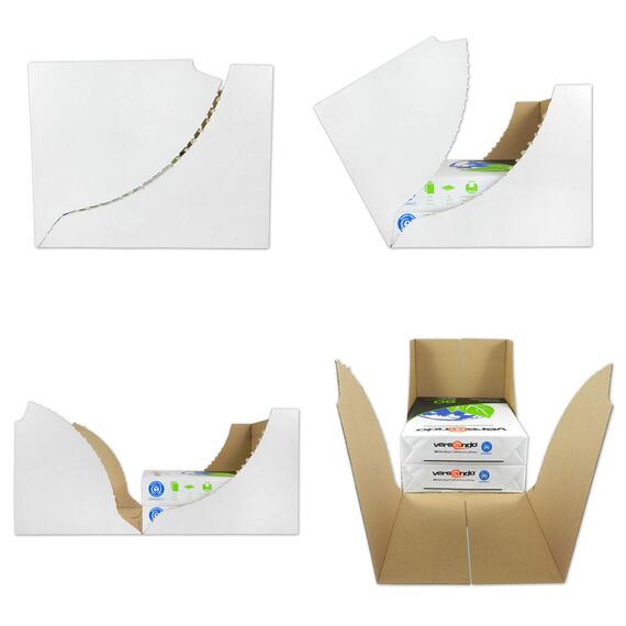 versando 2.500 Blatt Recyclingpapier DIN A4 EcoWhite 80g Kopierpapier Druckerpapier Öko hohe Weiße ISO 90 - Blauer Engel zertifiziert - Umweltpapier