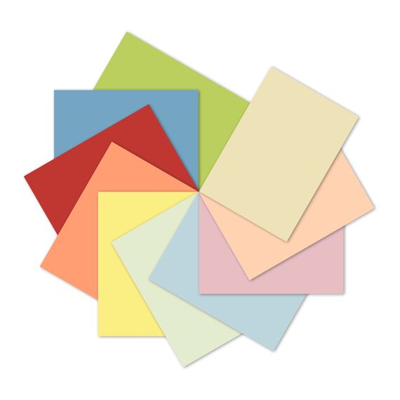 LANDRÉ 250 Blatt A4 buntes Universal-Papier, 80g/m², Drucker-Papier, 10 Farben