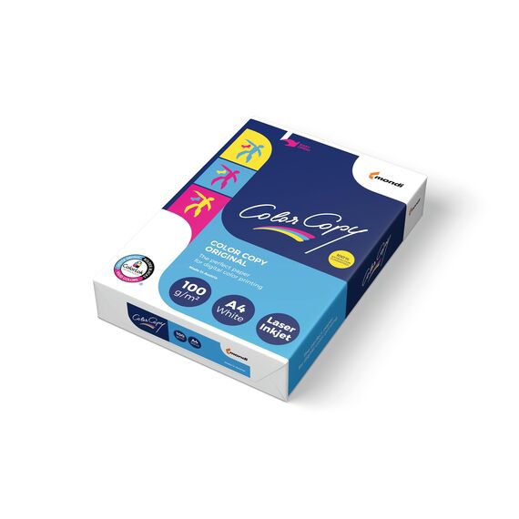Mondi Farbkopierpapier/2381010051 DIN A4 weiß geriest 100g/qm Inh.500