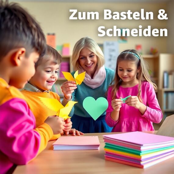 100x Blatt - Pastellpapier 250 g/m² - mit 10x verschiedene Mint Farben - Papier zum Basteln & gestalten - Bastelpapier & Tonkarton & Buntpapier für Karten-Bastelsets