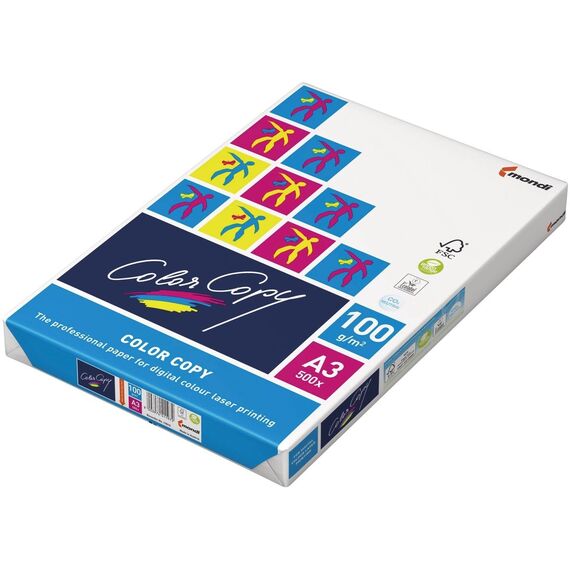 Mondi Farbkopierpapier/2381019052 DIN A3 weiß geriest 100g/qm Inh.500