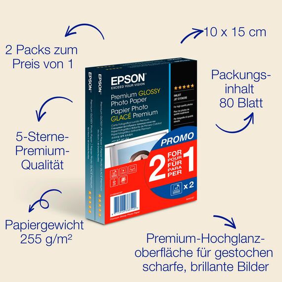 EPSON S042167 PR.GL.Pap.(2x40)