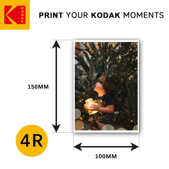 KODAK Fine Art Paper - Mattes Fotopapier, 50 Blatt, 180 g/m², Format A6 (10x15 cm), Tintenstrahldruck, Glatte Oberfläche, Premium-Qualität für Ihre Erinnerungen