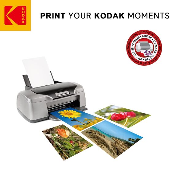 KODAK Fine Art Paper - Mattes Fotopapier, 50 Blatt, 180 g/m², Format A6 (10x15 cm), Tintenstrahldruck, Glatte Oberfläche, Premium-Qualität für Ihre Erinnerungen